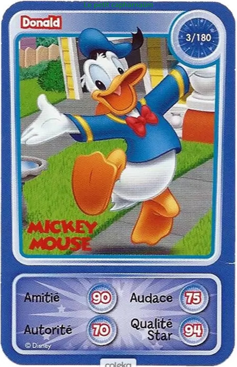 TCG Disney Auchan 2010 - 003 - Donald jeux jouets jeu de carte collectionner tcg disney auchan 2010 003 donald