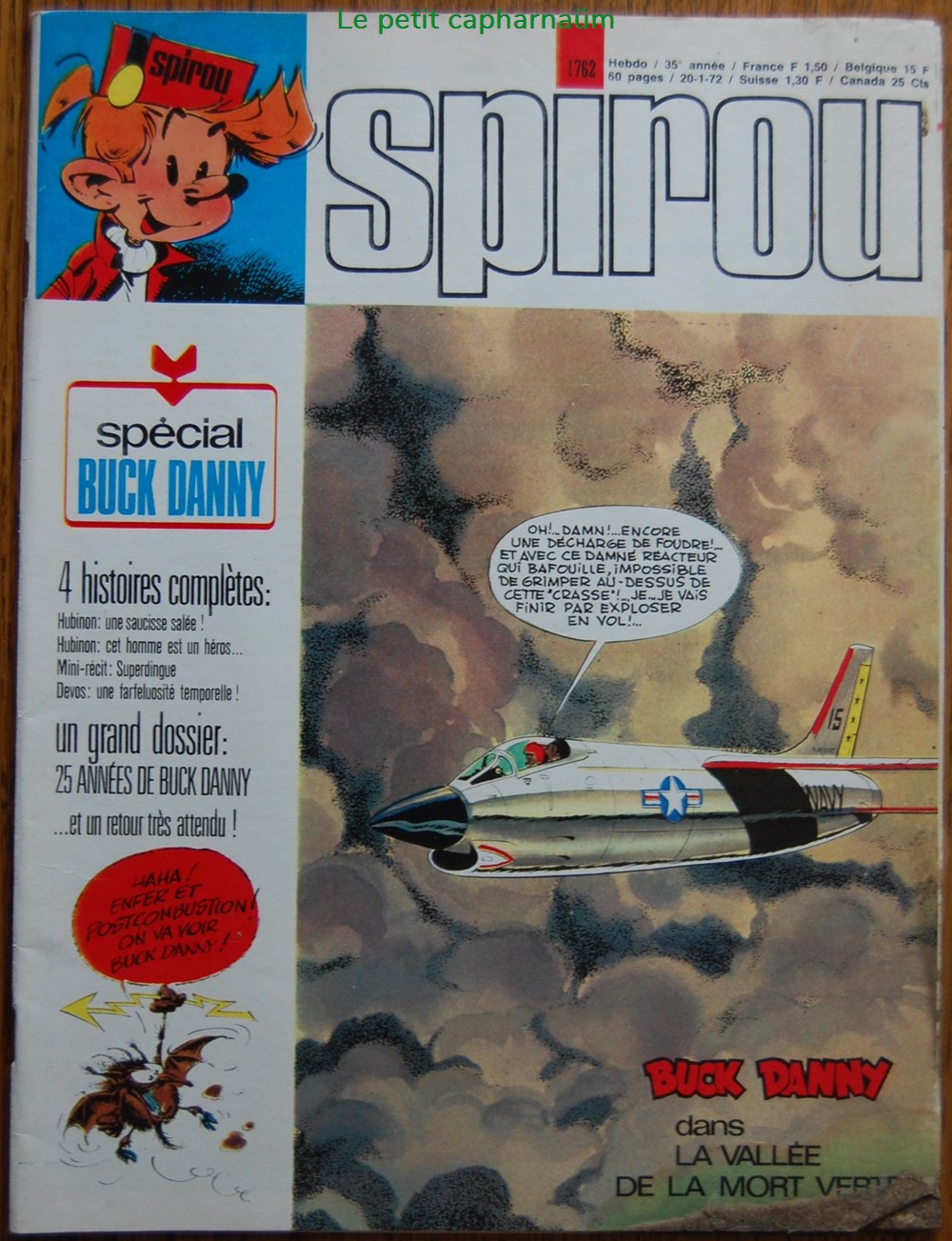 Spirou - 1762 - Couverture : Buck Danny livres bd revues spirou 1762 couverture buck danny