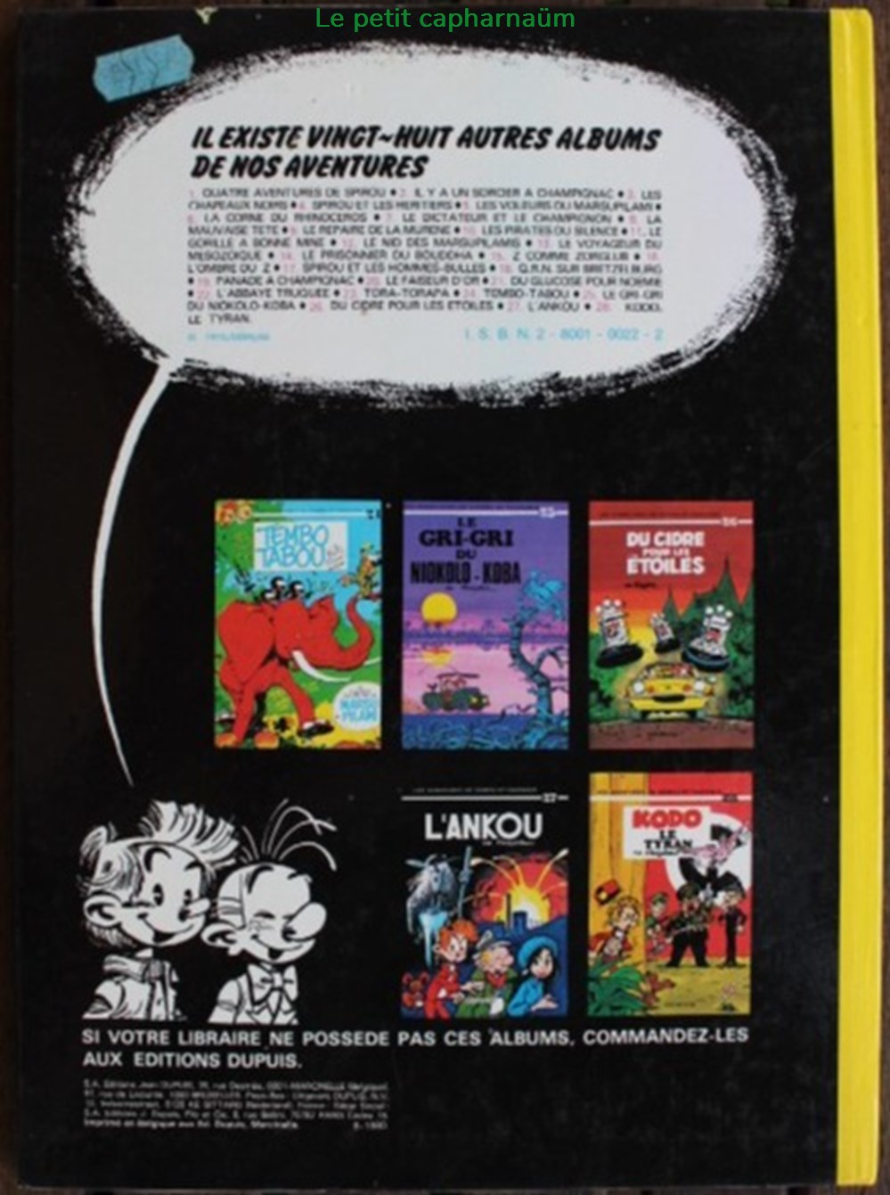 Spirou et Fantasio - 20 - Le faiseur d'or - Rééd. 1980 livres bd revues bandes dessinees spirou et fantasio 20 le faiseur or reed 1980