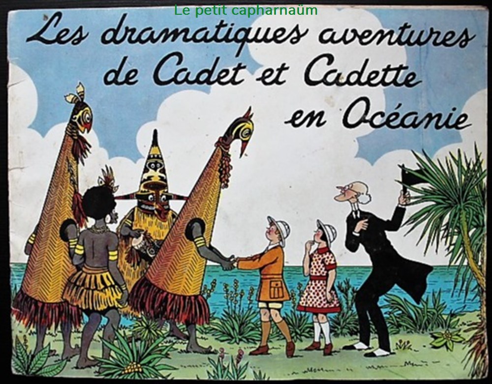 Les dramatiques aventures de Cadet et Cadette en Océanie - Album collecteur d'images - EO 1956 documents anciens chromos les dramatiques aventures de cadet et cadette en oceanie album collecteur images eo 1956