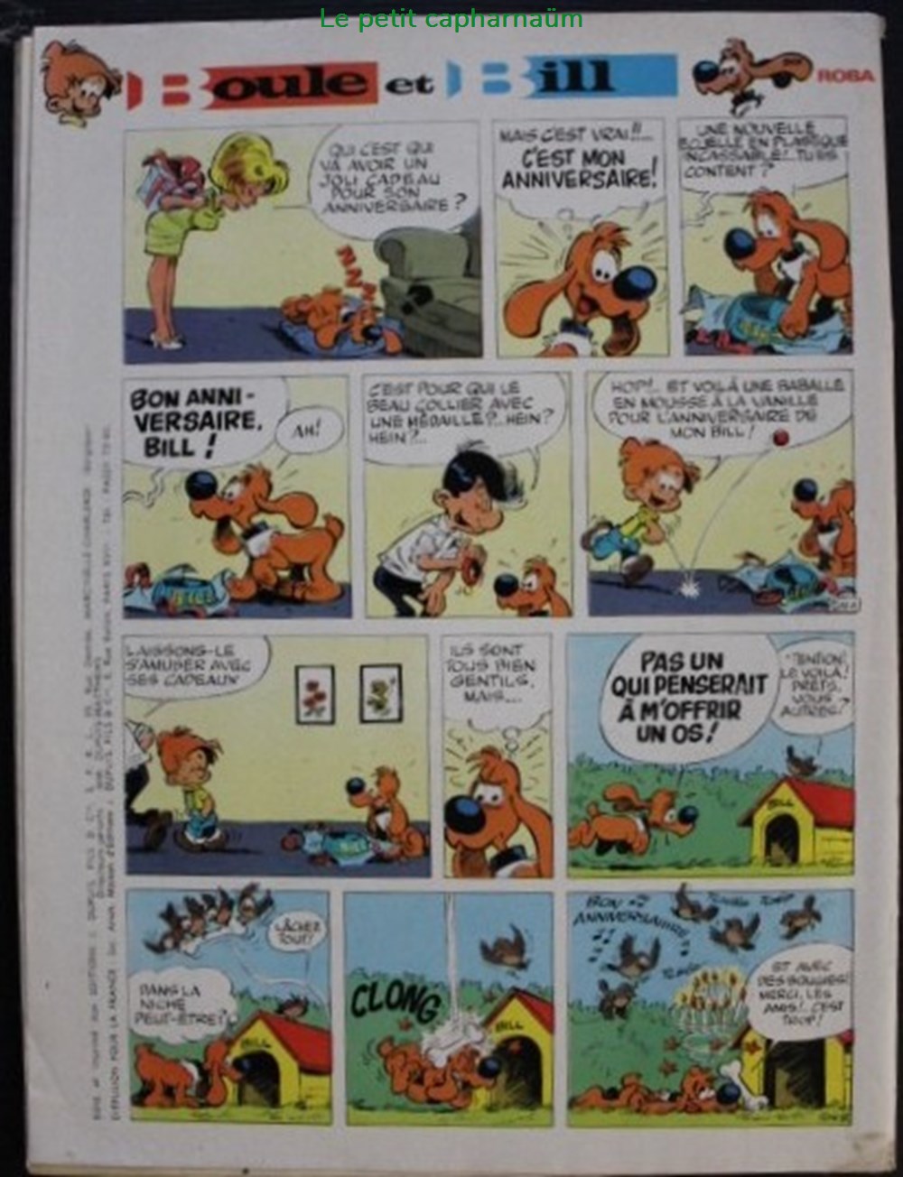 Spirou - 1691 - Couverture : Boule et Bill livres bd revues spirou 1691 couverture boule et bill