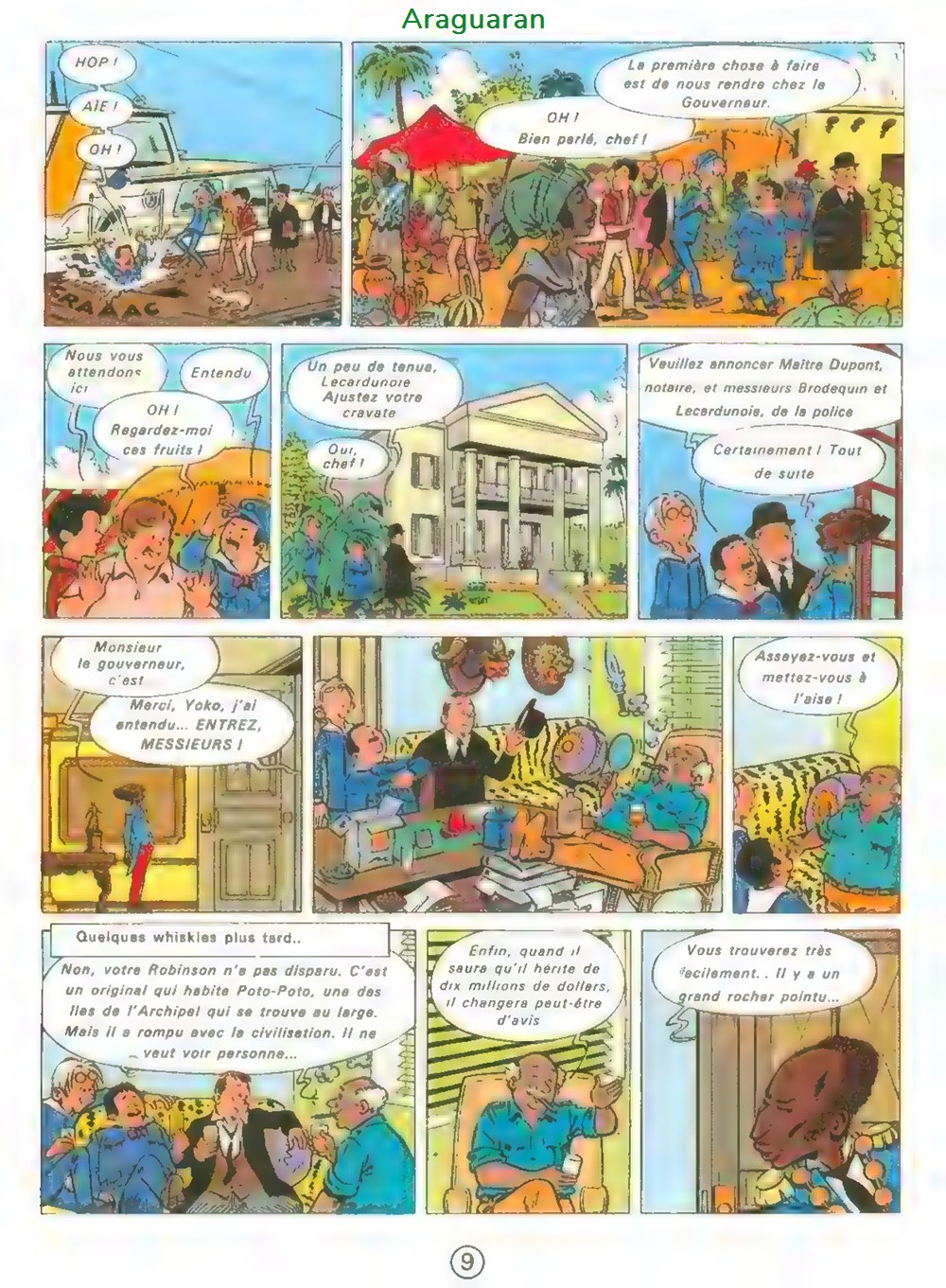 Album - 4 as (Les) - 09 - Les 4 as et l'île du Robinson 8 livres bd revues bandes dessinees album 4 as les 09 les 4 as et ile du robinson