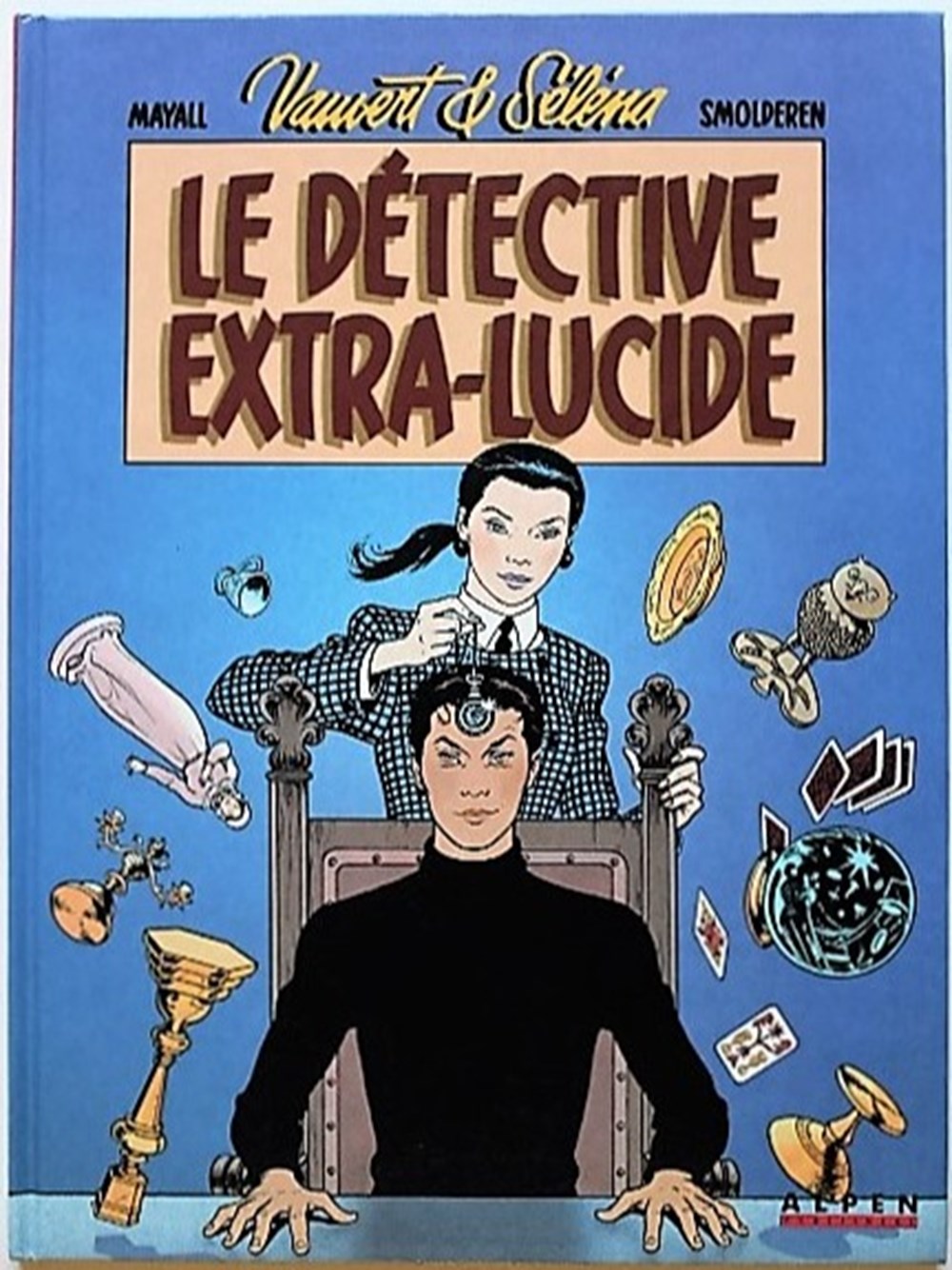Album - Vauvert et Séléna - Le détective extralucide - EO 1990 livres bd revues bandes dessinees album vauvert et selena le detective extralucide eo 1990