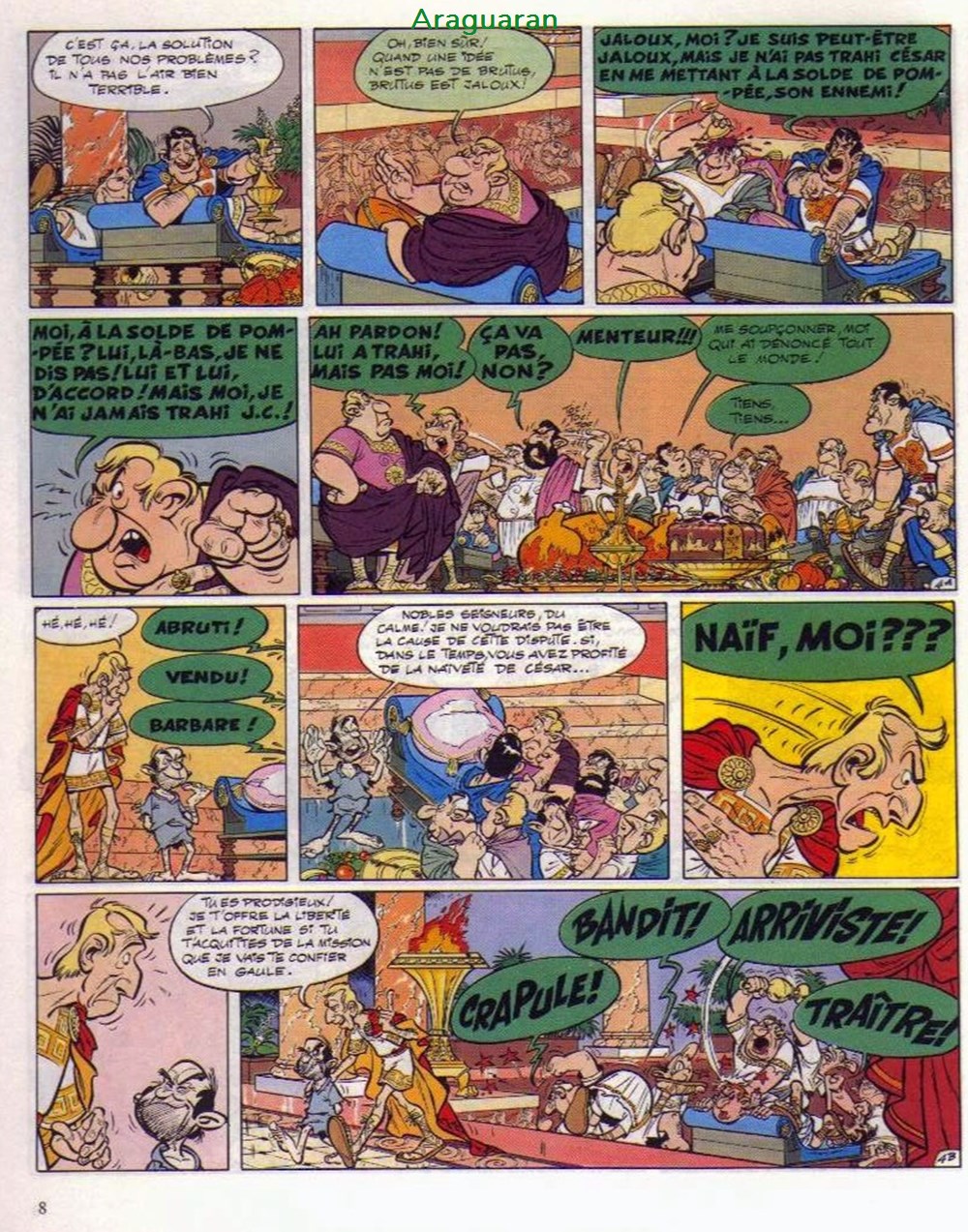 Album - Astérix - 15 - La zizanie 5 livres bd revues bandes dessinees album asterix 15 la zizanie