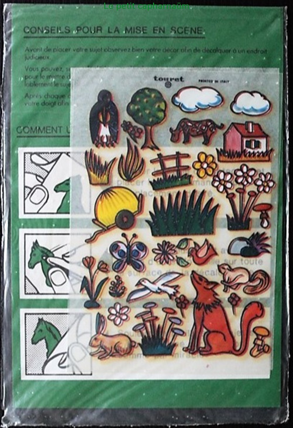 Décorama - Touret - Le corbeau et le renard divers decorations magnets autocollants decalcomanies decorama touret le corbeau et le renard