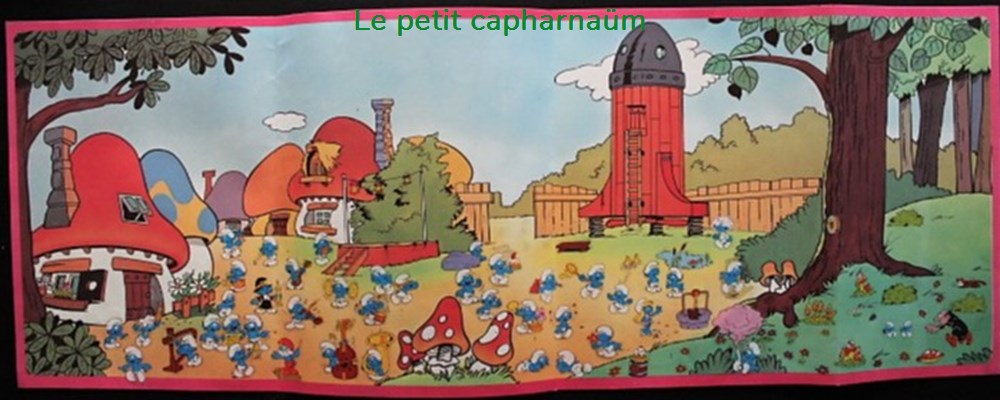 Décorama - Jesco Transrama Poster - Les Schtroumpfs divers decorations magnets autocollants decalcomanies decorama jesco transrama poster les schtroumpfs