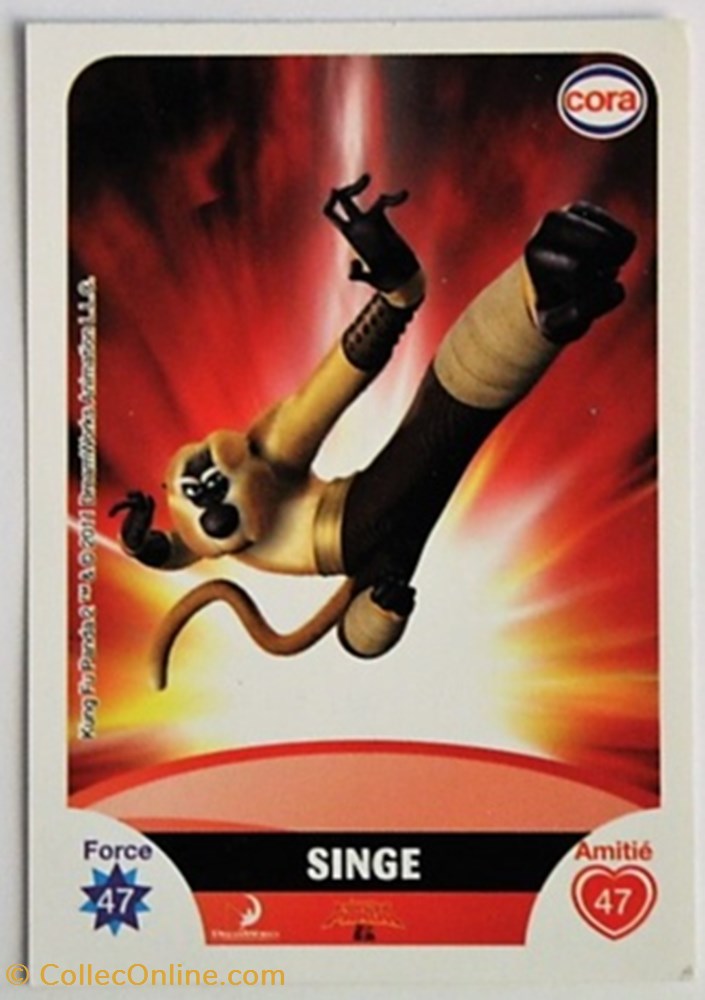 Dreamworks Cora 2011 - C048 - Kung Fu Panda - Singe jeux jouets jeu de carte collectionner dreamworks cora 2011 c048 kung fu panda singe