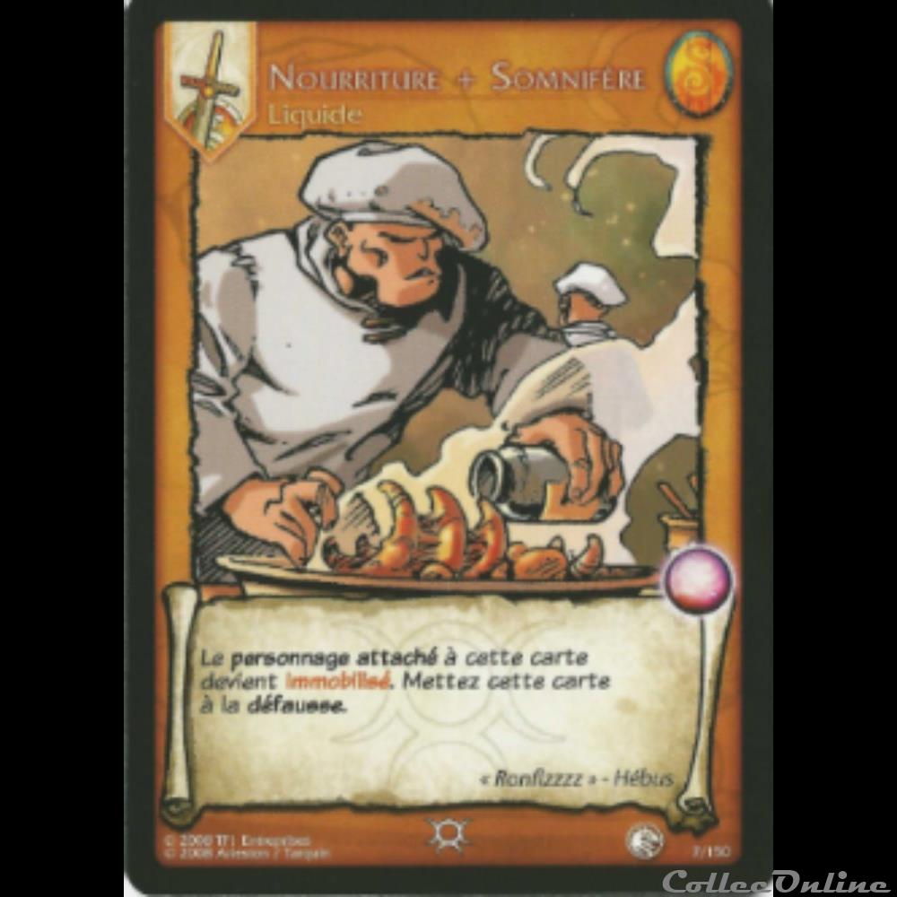 Lanfeust de Troy - 007 - Nourriture + Somnifère jeux jouet jeu carte collectionner lanfeust de troy 007 nourriture somnifere