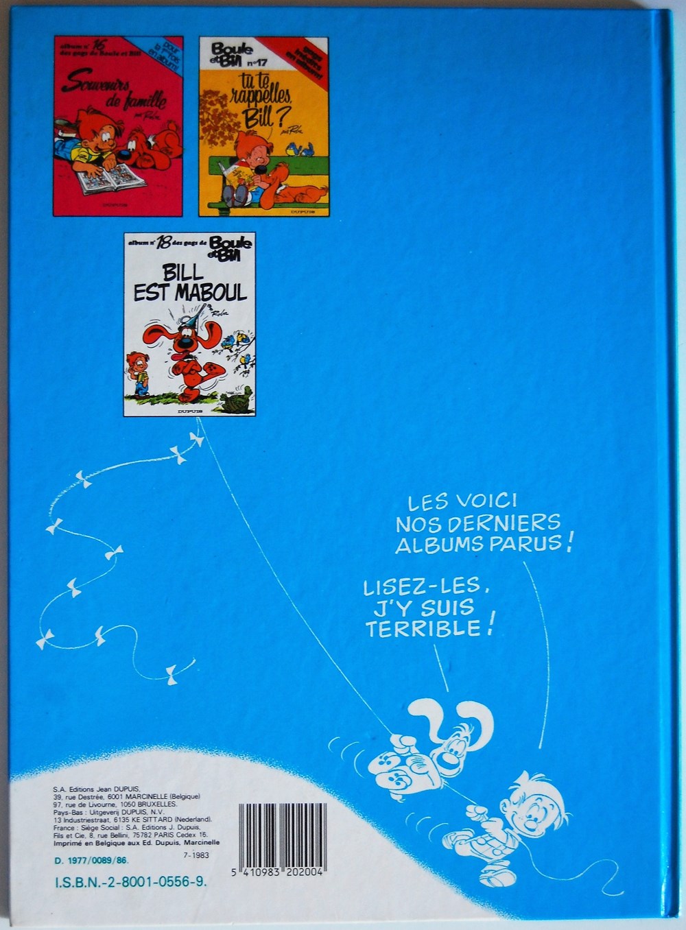 Boule et Bill - 14 - Ras le Bill ! - Rééd. 1983 livres bd revues bandes dessinees boule et bill 14 ras le bill reed 1983