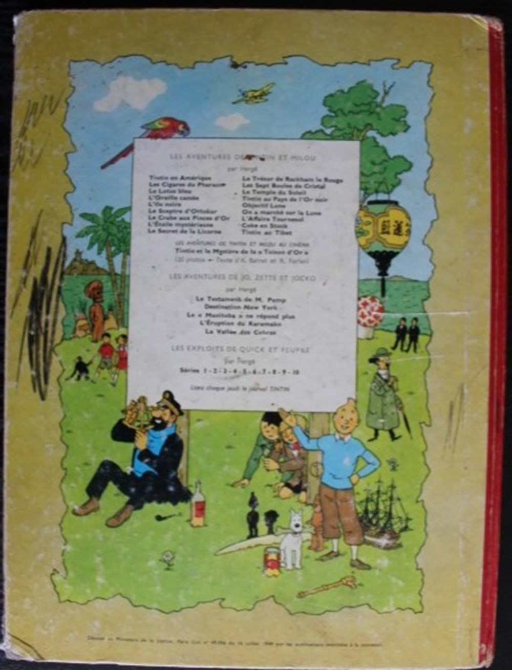 Tintin - 08 - Le sceptre d'Ottokar - Rééd. 1963 - B33 2 livres bd revues bandes dessinees tintin 08 le sceptre ottokar reed 1963 b33