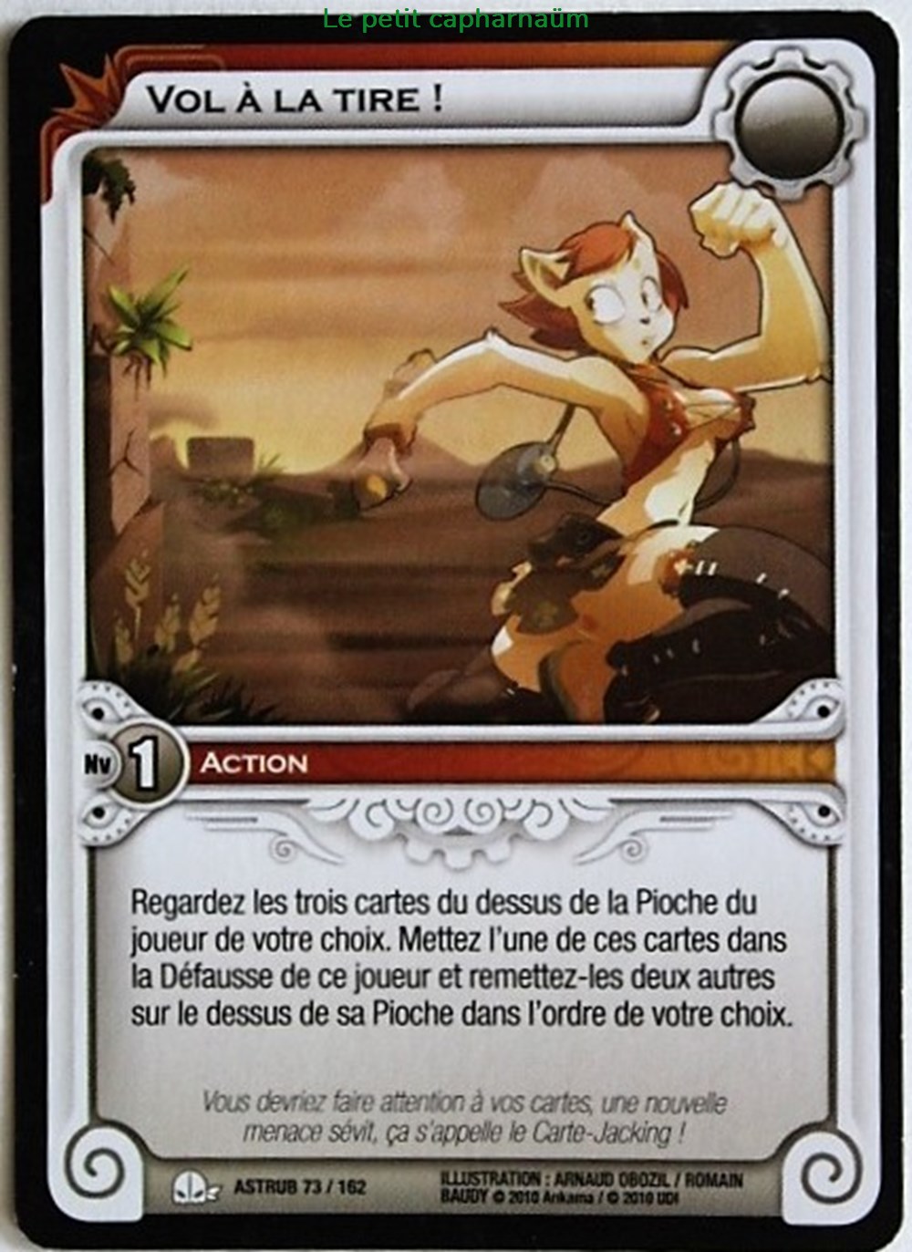 Wakfu TCG - 2010 - Astrub - 073 - Vol à la tire ! - commune jeux de societe jouets jeu carte collectionner wakfu tcg 2010 astrub 073 vol a la tire commune