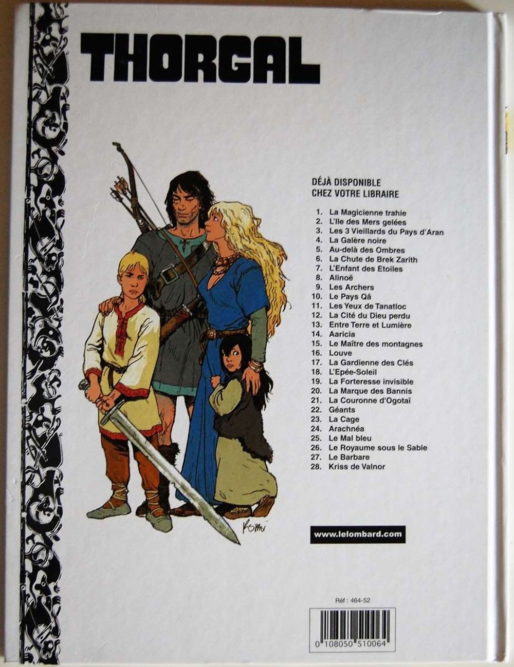 Thorgal - 09 - Les archers - Rééd. 2005 livres bd revues bandes dessinees thorgal 09 les archers reed 2005