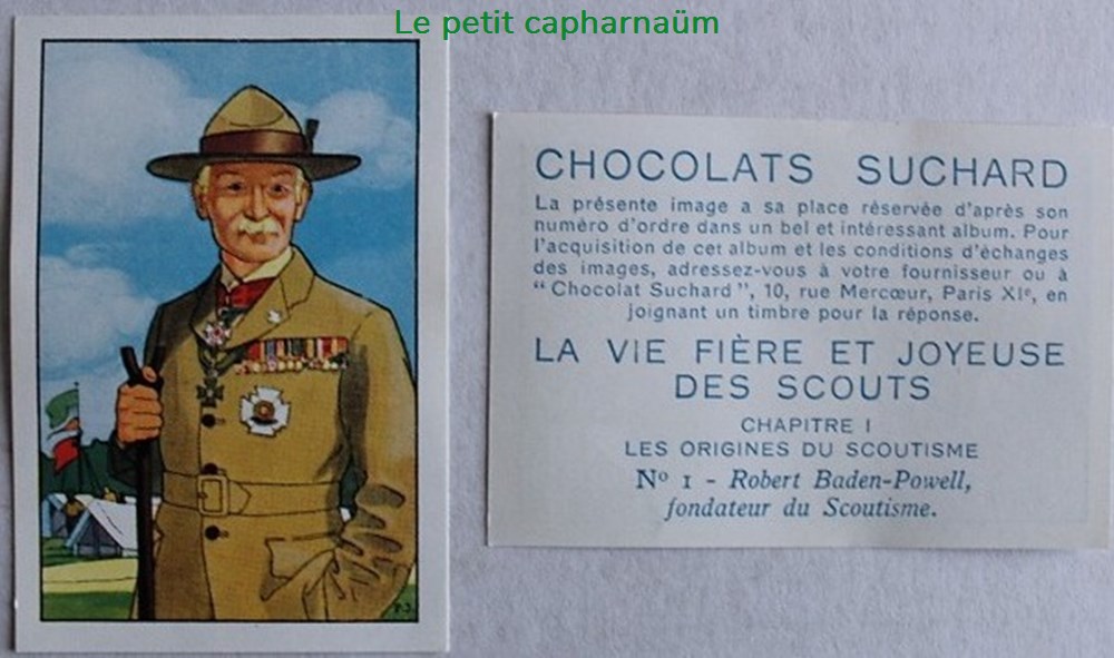 documents anciens chromos images alimentaires image chromo la vie fiere et joyeuse des scouts i 01 baden powell