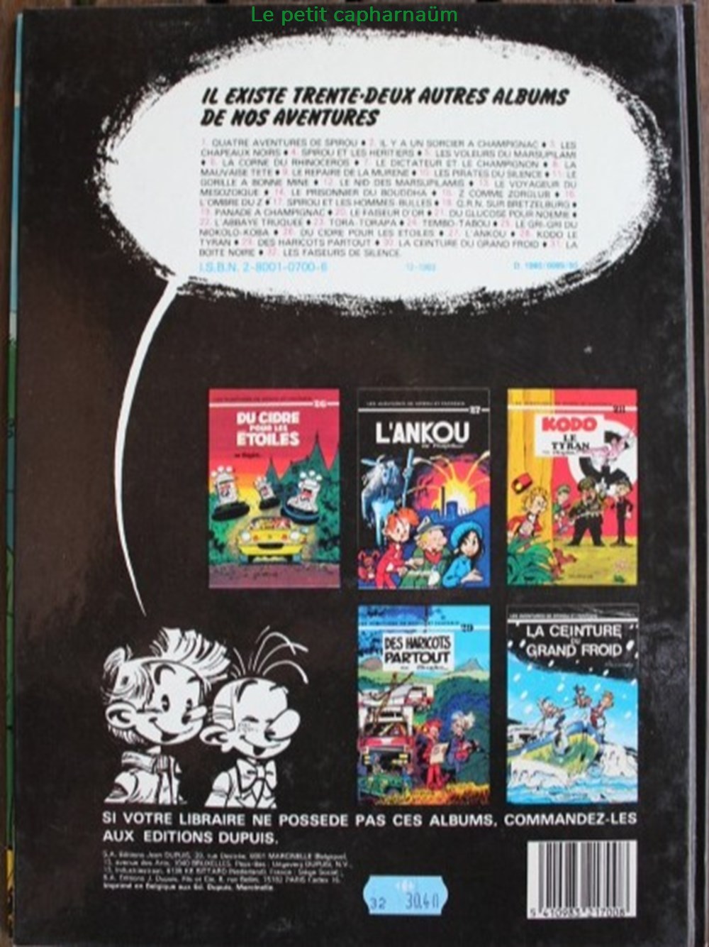 Spirou et Fantasio - 29 - Des haricots partout - Rééd. 1983 livres bd revues bandes dessinees spirou et fantasio 29 des haricots partout reed 1983