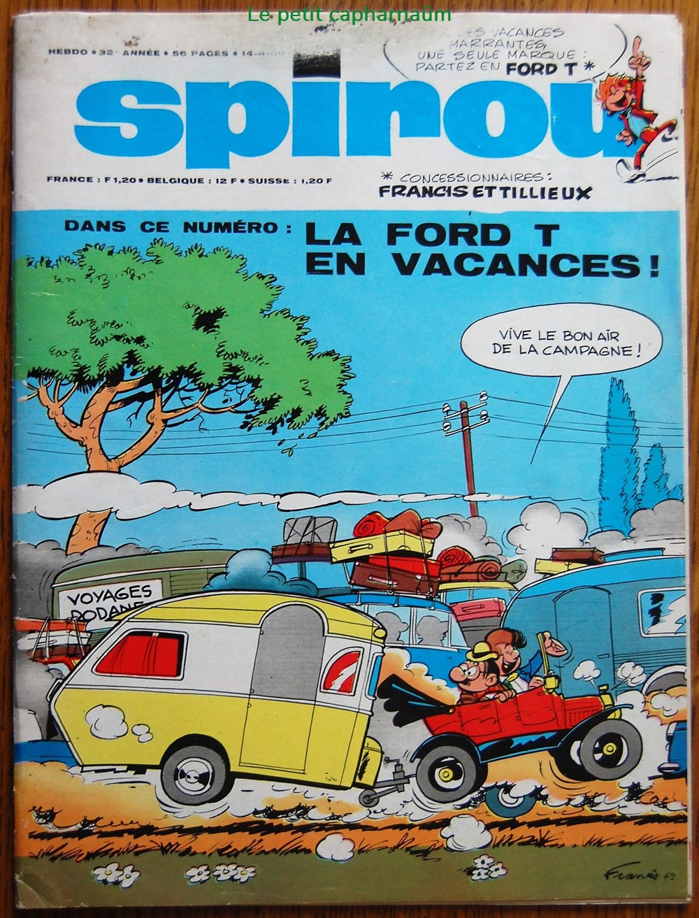 Spirou - 1635 - Couverture : Marc Lebut et son voisin livres bd revues spirou 1635 couverture marc lebut et son voisin