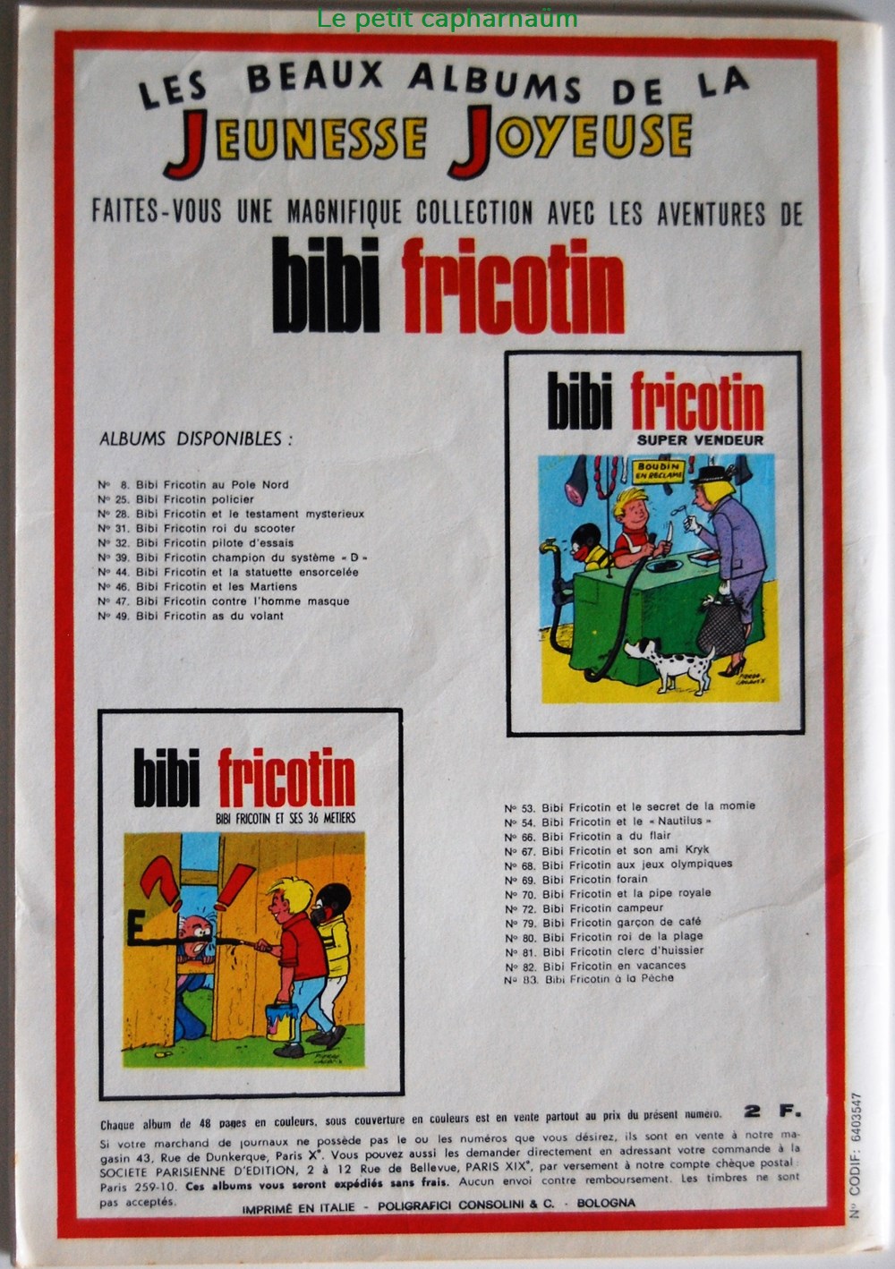 Les pieds nickelés - 051 - Les pieds nickelés sur Bêta 2 - Rééd. 1972 livres bd revues bandes dessinees les pieds nickeles 051 les pieds nickeles sur beta 2 reed 1972