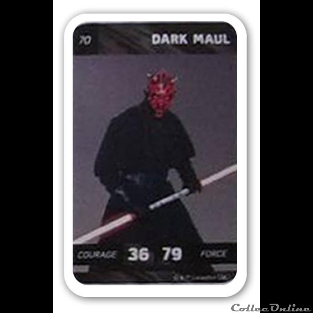 70 - Dark Maul jeux jouet jeu de carte collectionner 70 dark maul