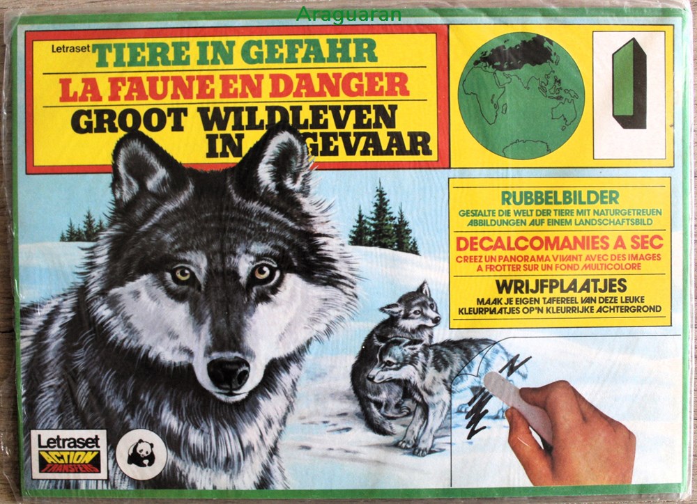 divers decorations magnets autocollants decalcomanies decorama letraset action transfers la faune en danger n 1