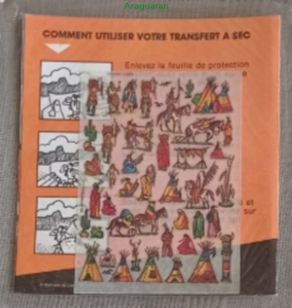Décorama - Bias - Amusette - Chez les indiens divers decorations magnets autocollants decalcomanies decorama bias amusette chez les indiens