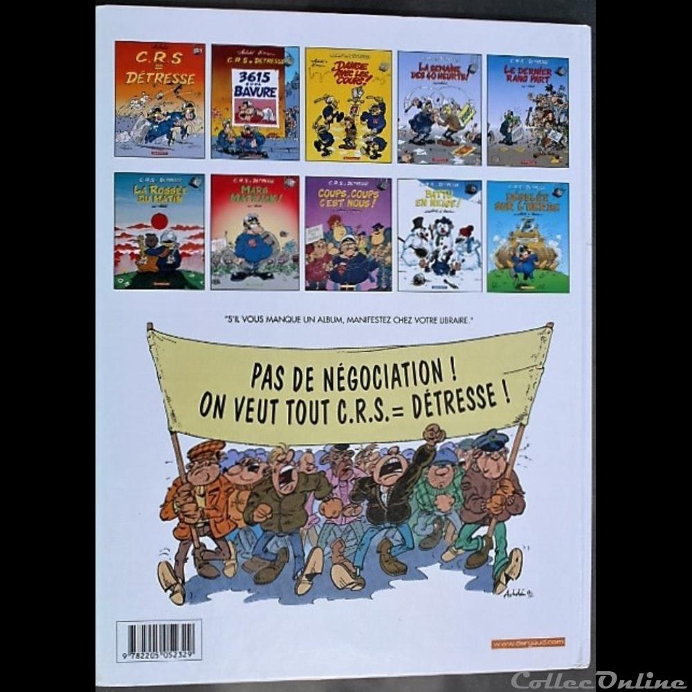 CRS + Détresse - 10 - Dégelée sur l'herbe livres bd revues bandes dessinees crs detresse 10 degelee sur herbe