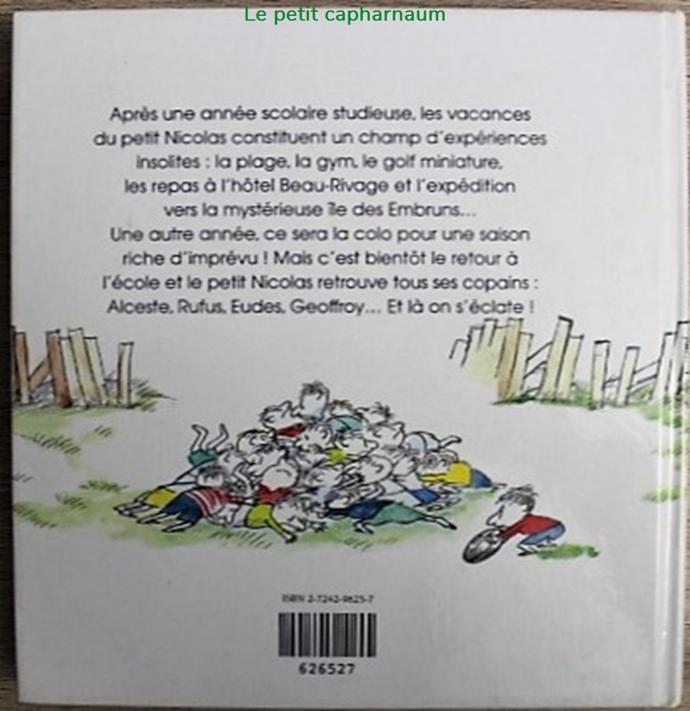 Le petit Nicolas - 02/03 - Et les copains / Les vacances - Album double 1996 livres bd revues le petit nicolas 02 03 et les copains les vacances album double 1996