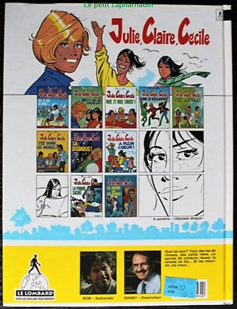Julie, Claire, Cécile - 01 - Moi, tu sais, les mecs !... - Rééd. 1993 livres bd revues bandes dessinees julie claire cecile 01 moi tu sais les mecs reed 1993