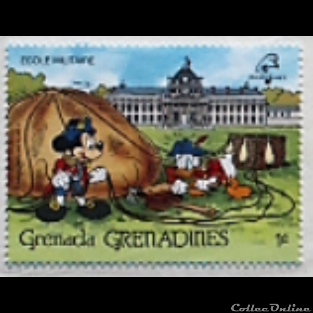 divers film dvd blu ray timbre mickey mouse et donald duck grenadines 0 01
