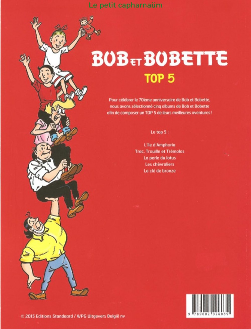 Bob et Bobette (3ème série) - Intégrale - Top 5 - 2015 livres bd revues bandes dessinees bob et bobette 3eme serie integrale top 5 2015