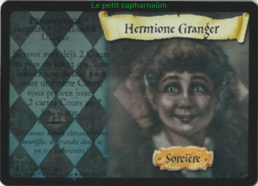 TCG Harry Potter - Set de base - 009 - Hermione Granger - Rare Holographique jeux societe jouets jeu carte collectionner tcg harry potter set de base 009 hermione granger rare holographique