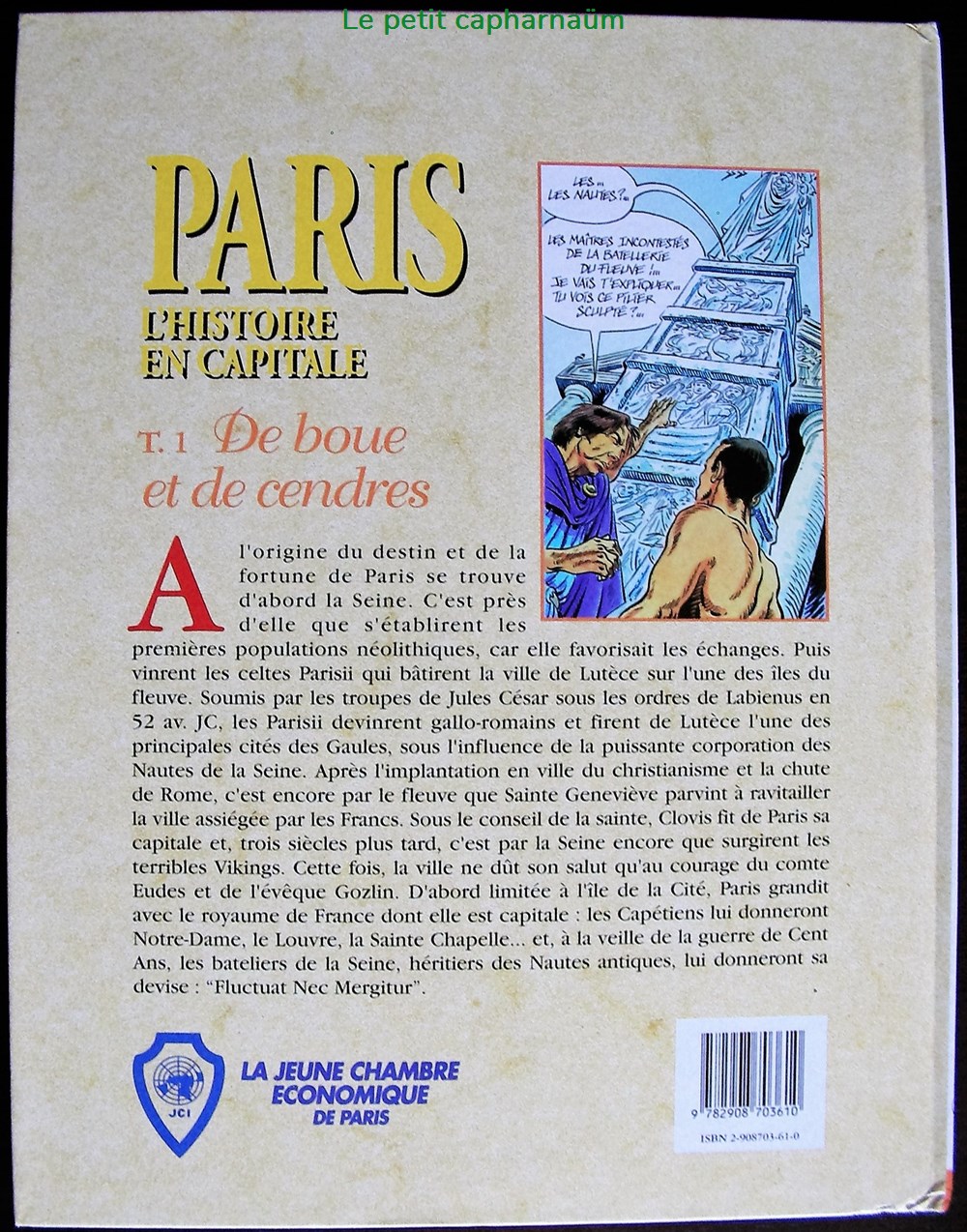Paris, l'histoire en capitale - 01 - De boue et de cendres - EO 1996 livres bd revues bandes dessinees paris histoire en capitale 01 de boue et de cendres eo 1996