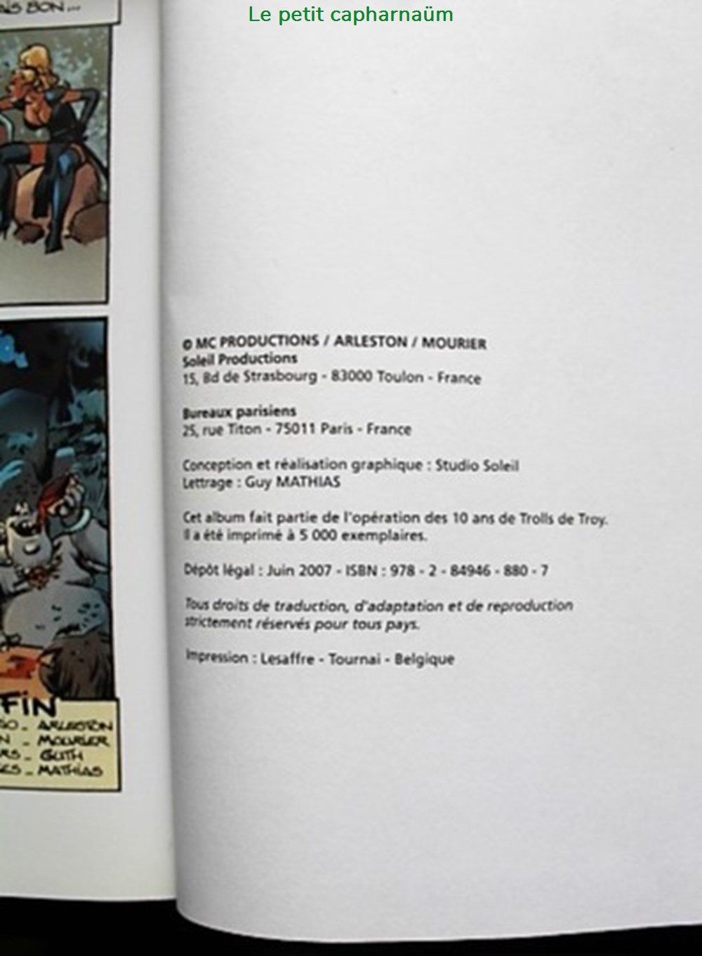 Trolls de Troy - 06 - Trolls dans la brume - Rééd. TL 2007 avec dédicace Mourier 7 livres bd revues bandes dessinees trolls de troy 06 trolls dans la brume reed tl 2007 avec dedicace mourier
