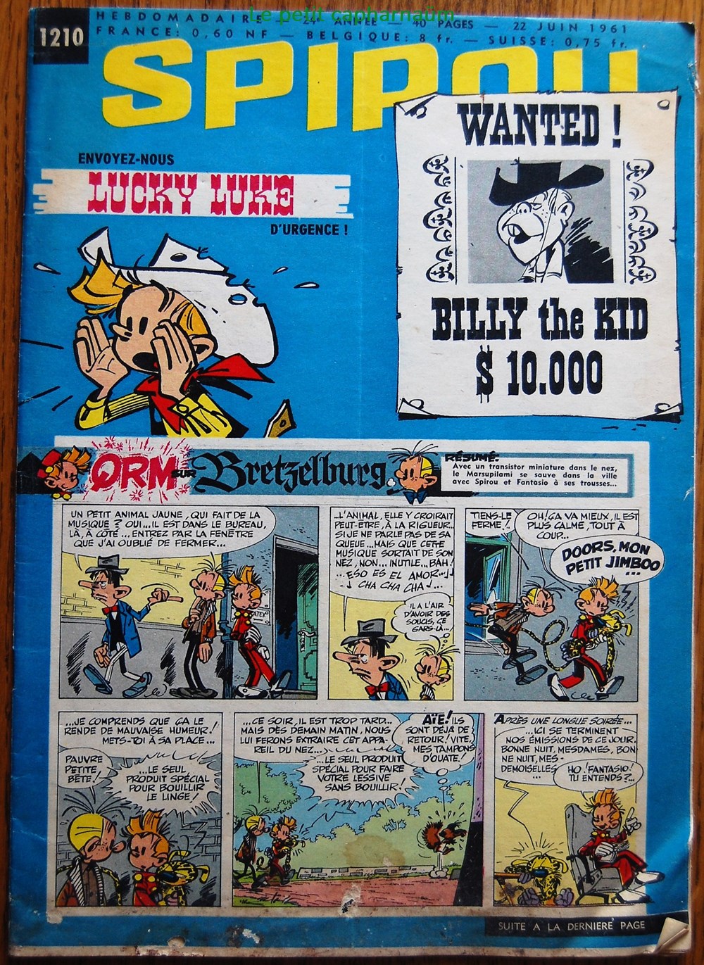 Spirou - 1210 livres bd revues spirou 1210