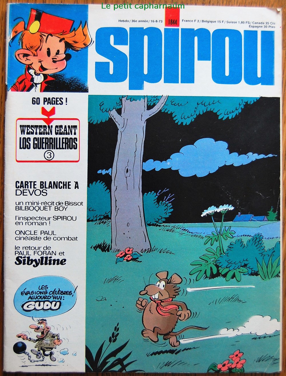 Spirou - 1844 - Couverture : Sibylline livres bd revues spirou 1844 couverture sibylline