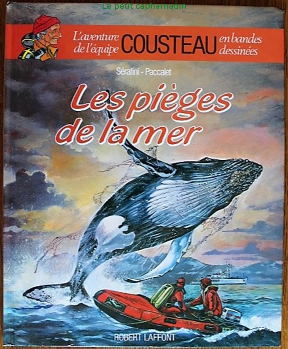 Album - L'aventure de l'équipe Cousteau - 04 - Les pièges de la mer - EO 1986 livres bd revues bandes dessinees album aventure de equipe cousteau 04 les pieges de la mer eo 1986