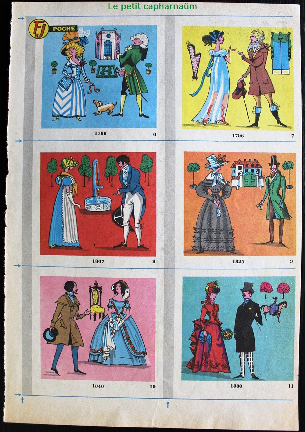 Planches d'images - Vêtements à travers les époques documents anciens chromos planches images vetements a travers les epoques