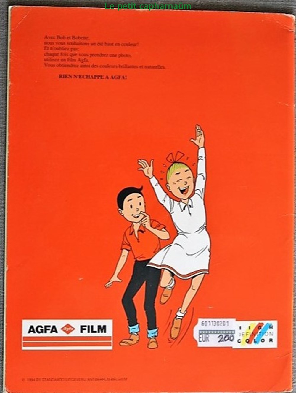 Bob et Bobette (3ème série) - HS - L'île inconnue - Rééd. Publicitaire Agfa 1994 livres bd revues bandes dessinees bob et bobette 3eme serie hs ile inconnue reed publicitaire agfa 1994