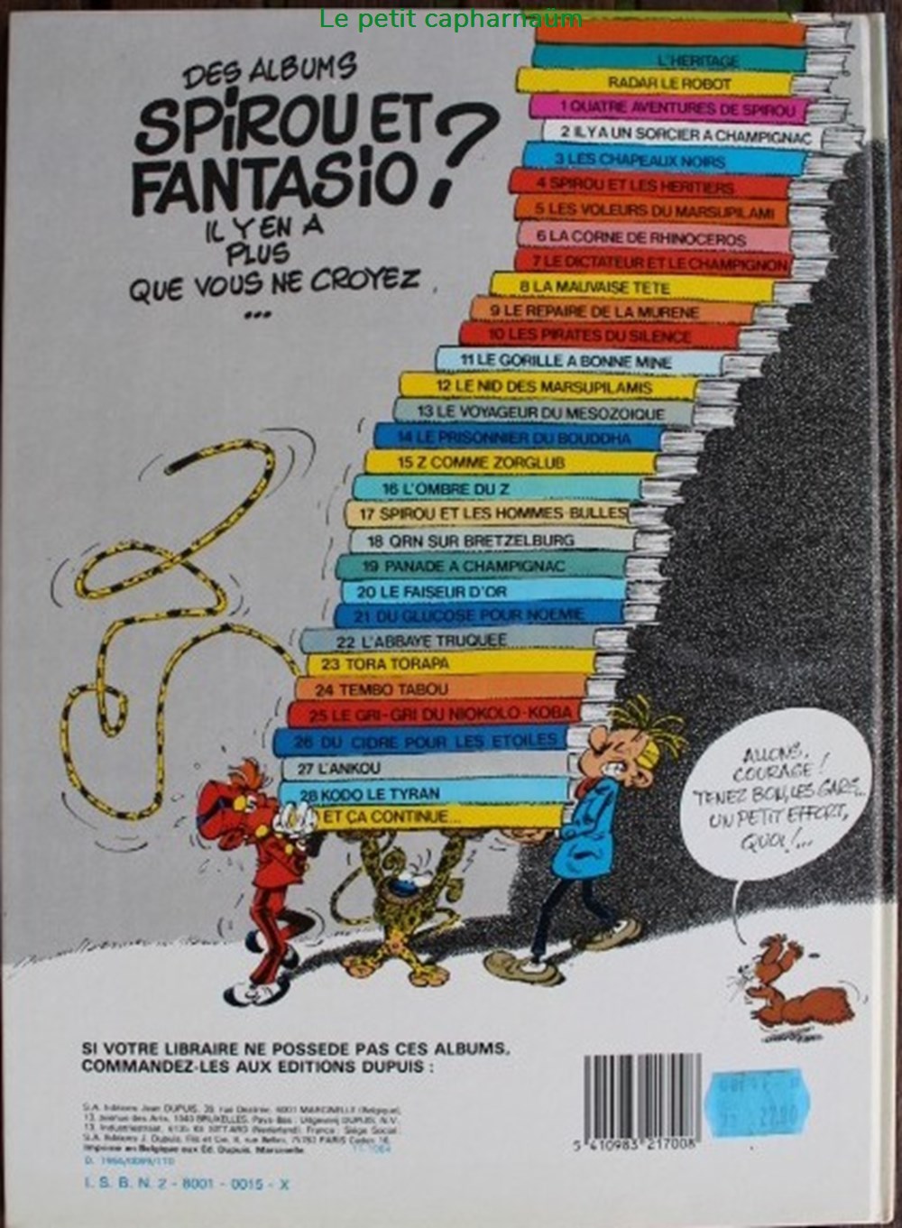 Spirou et Fantasio - 13 - Le voyageur du mésozoïque - Rééd. 1984 livres bd revues bandes dessinees spirou et fantasio 13 le voyageur du mesozoique reed 1984