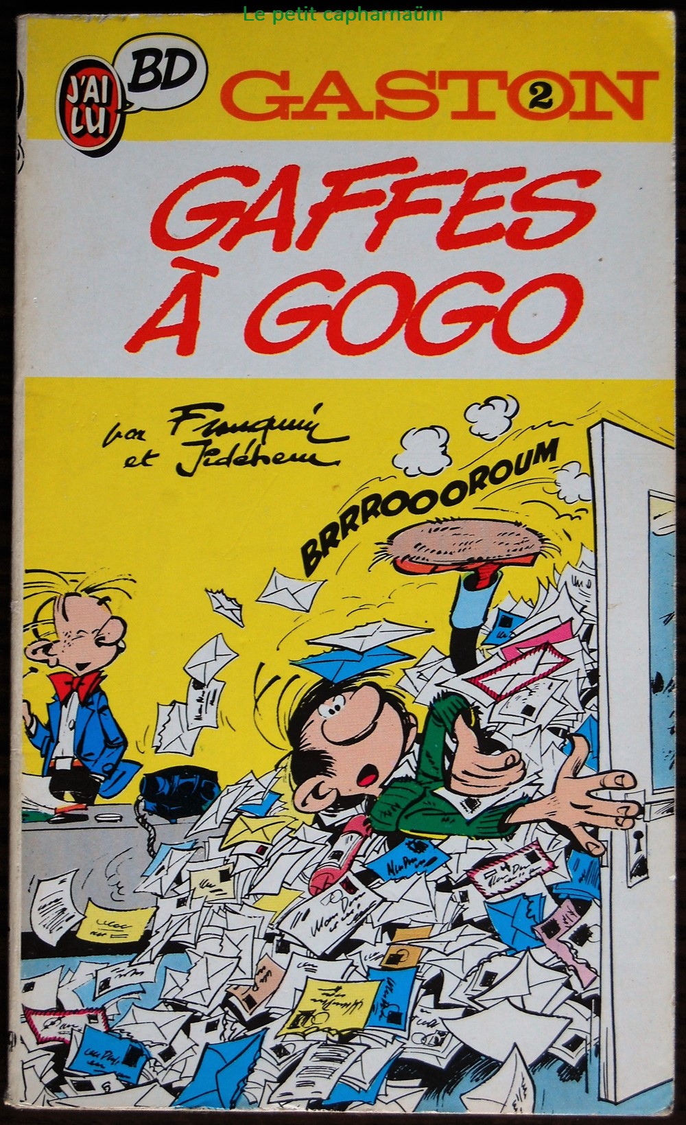 Gaston (Poche) - 02 - Gaffes à gogo - Livre de poche 1987 livres bd revues bandes dessinees gaston poche 02 gaffes a gogo livre de poche 1987