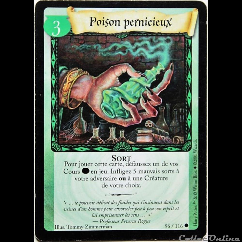 TCG Harry Potter - Set de base - 096 - Poison pernicieux - Commune jeux jouets jeu carte collectionner tcg harry potter set de base 096 poison pernicieux commune