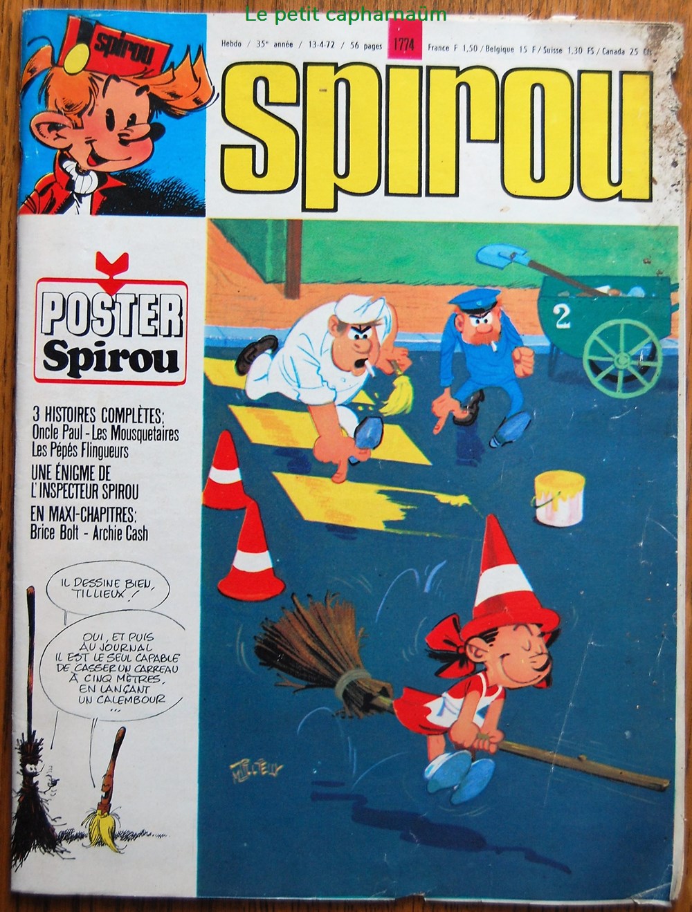 Spirou - 1774 - Couverture : César livres bd revues spirou 1774 couverture cesar