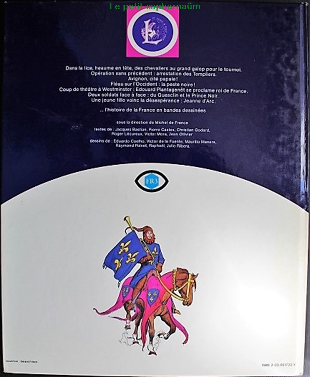Histoire de France en BD - INT 03 - De Saint-Louis à Jeanne D'Arc - Rééd. 1977 livres revues bandes dessinees histoire de france en bd int 03 de saint louis a jeanne arc reed 1977