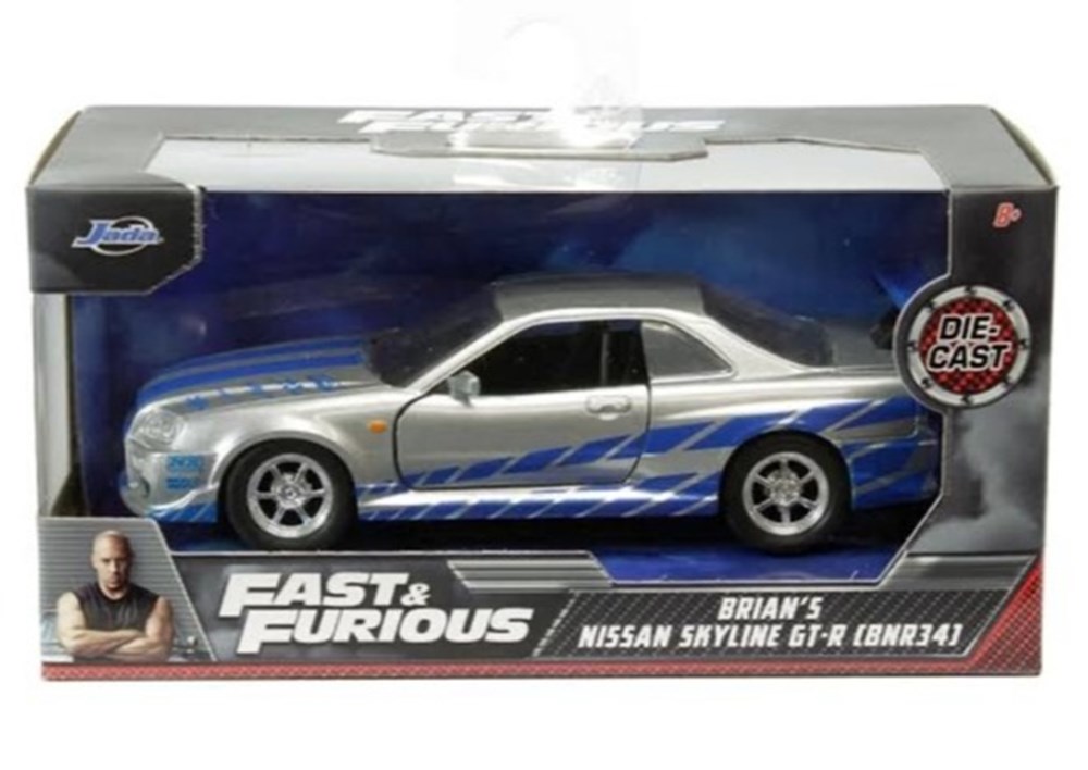 Brian's Nissan Skyline GT-R (BNR34) modelos escala coches brian s nissan skyline gt r bnr34