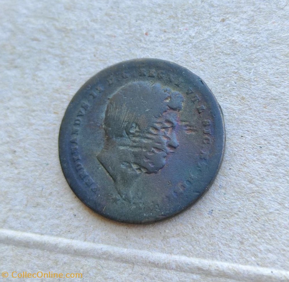 2 tornesi 1842 - Ferdinando II di Borbone, Regno Delle Due Sicilie monete 2 tornesi 1842 ferdinando ii di borbone regno delle due sicilie