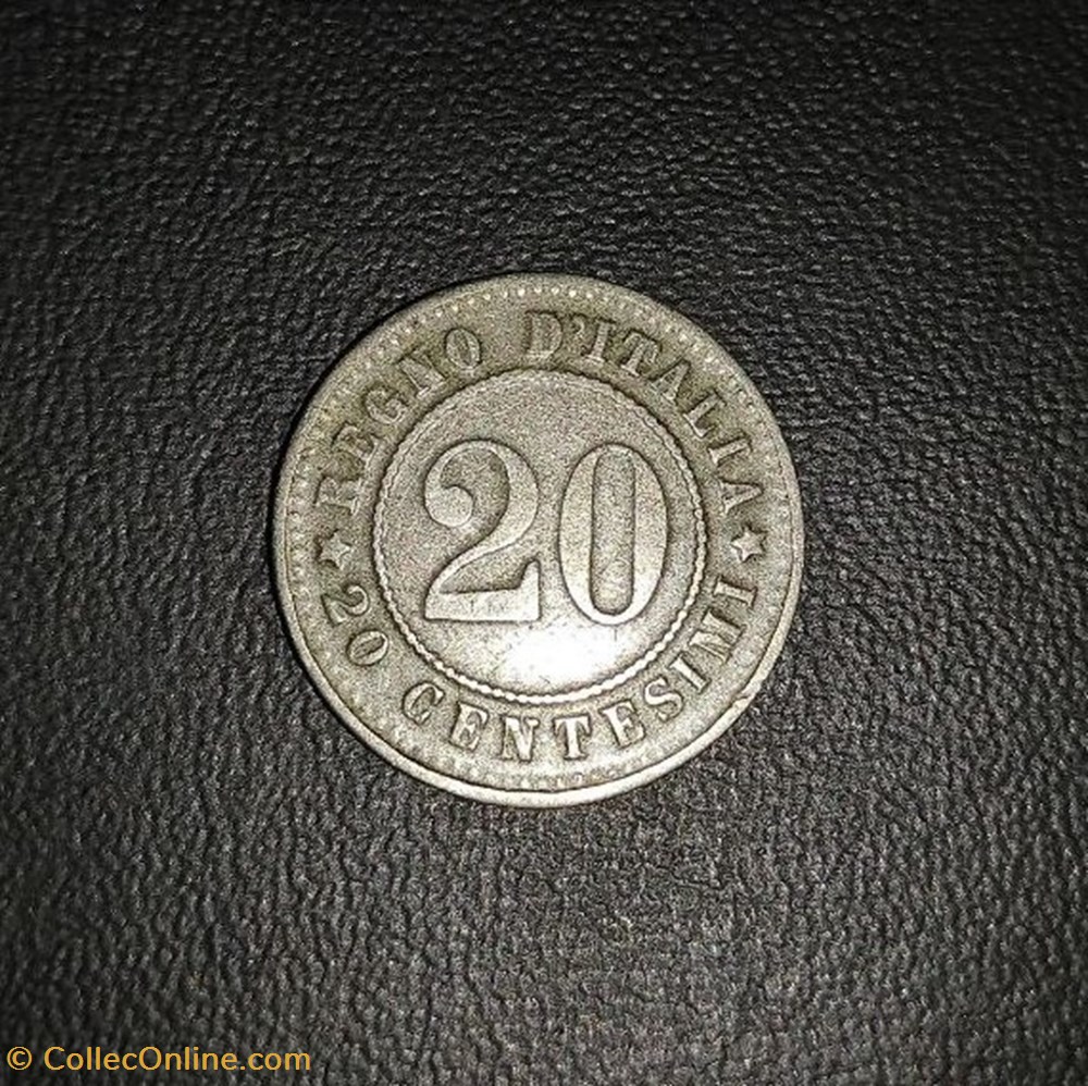 20 centesimi 1894 Umberto I, Falso d'epoca monete mondo italia 20 centesimi 1894 umberto i falso epoca