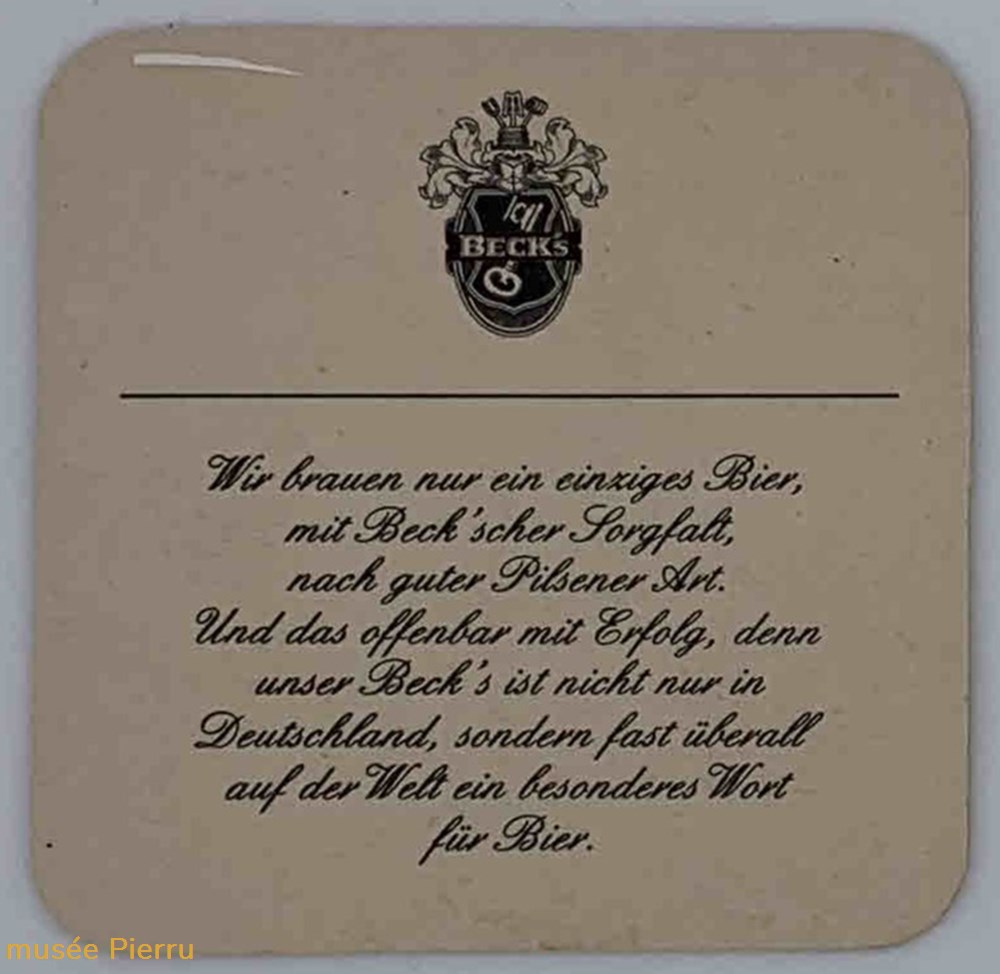 Beck's objets publicitaires beck s