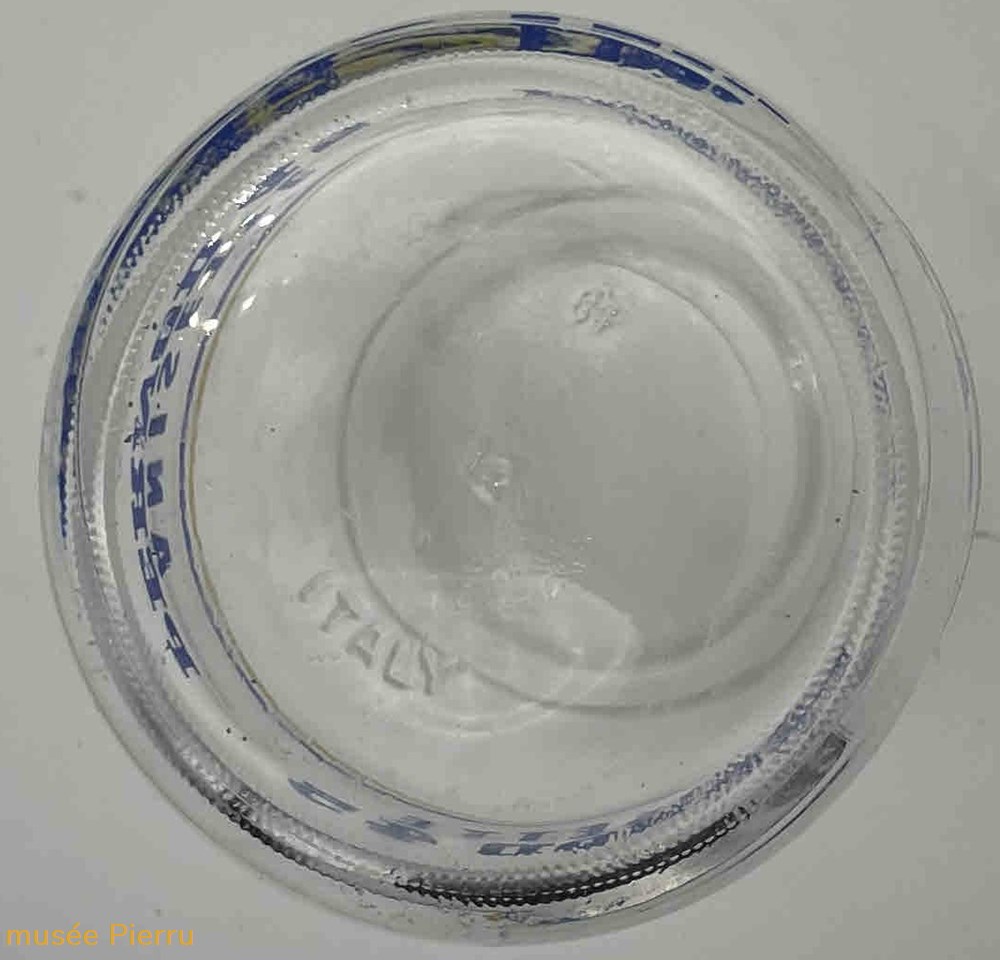 objets publicitaires pernod 45 verre bleu jaune