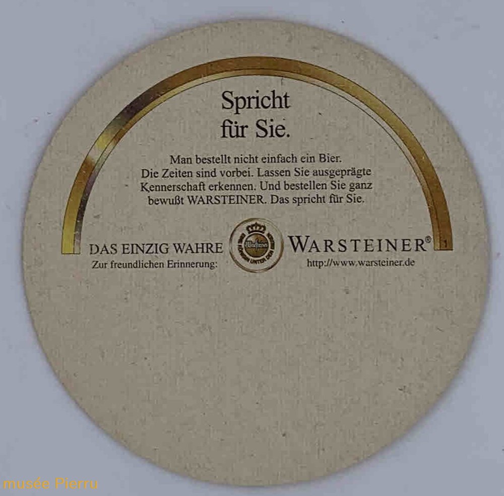 Warsteiner (spricht für Sie ) objets publicitaires warsteiner spricht fur sie