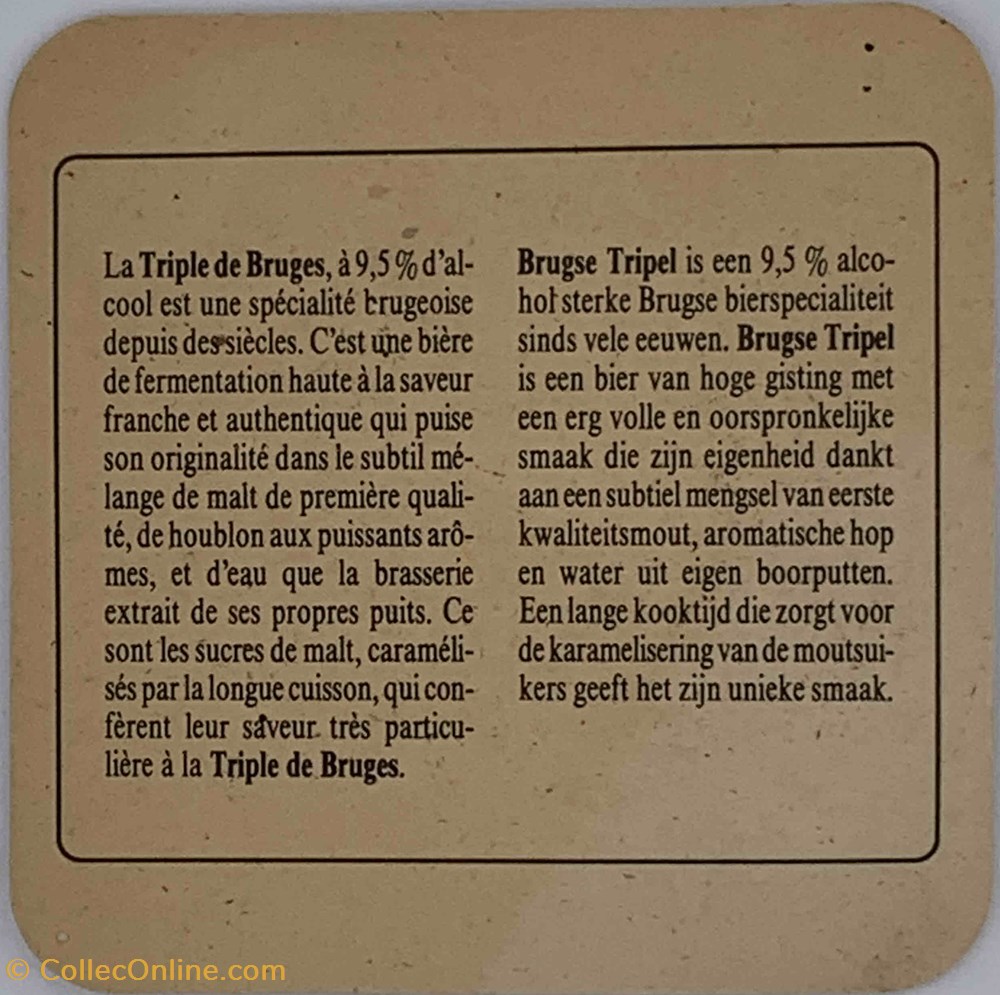 La triple de Brugges objets publicitaires la triple de brugges