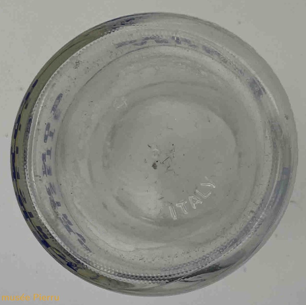 objets publicitaires pernod verre bleu jaune