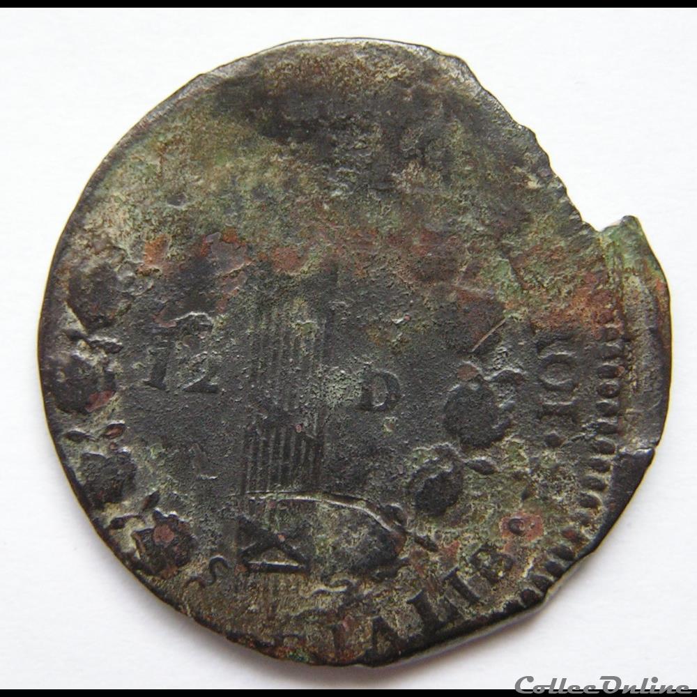 12 Deniers monnaie france moderne 12 deniers